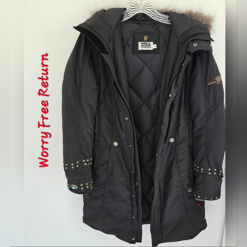 Down Ski Parka Coat By Reknown Italian Brand Hell Is For Heroes Women